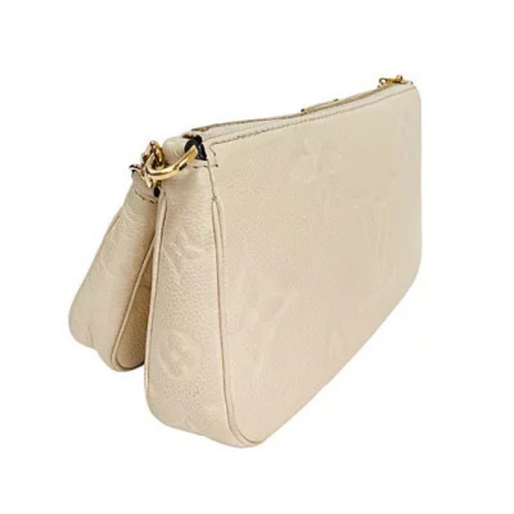 Louis Vuitton Multicolor Pochette Accessoires Shoulder Bag Leather Blanc White